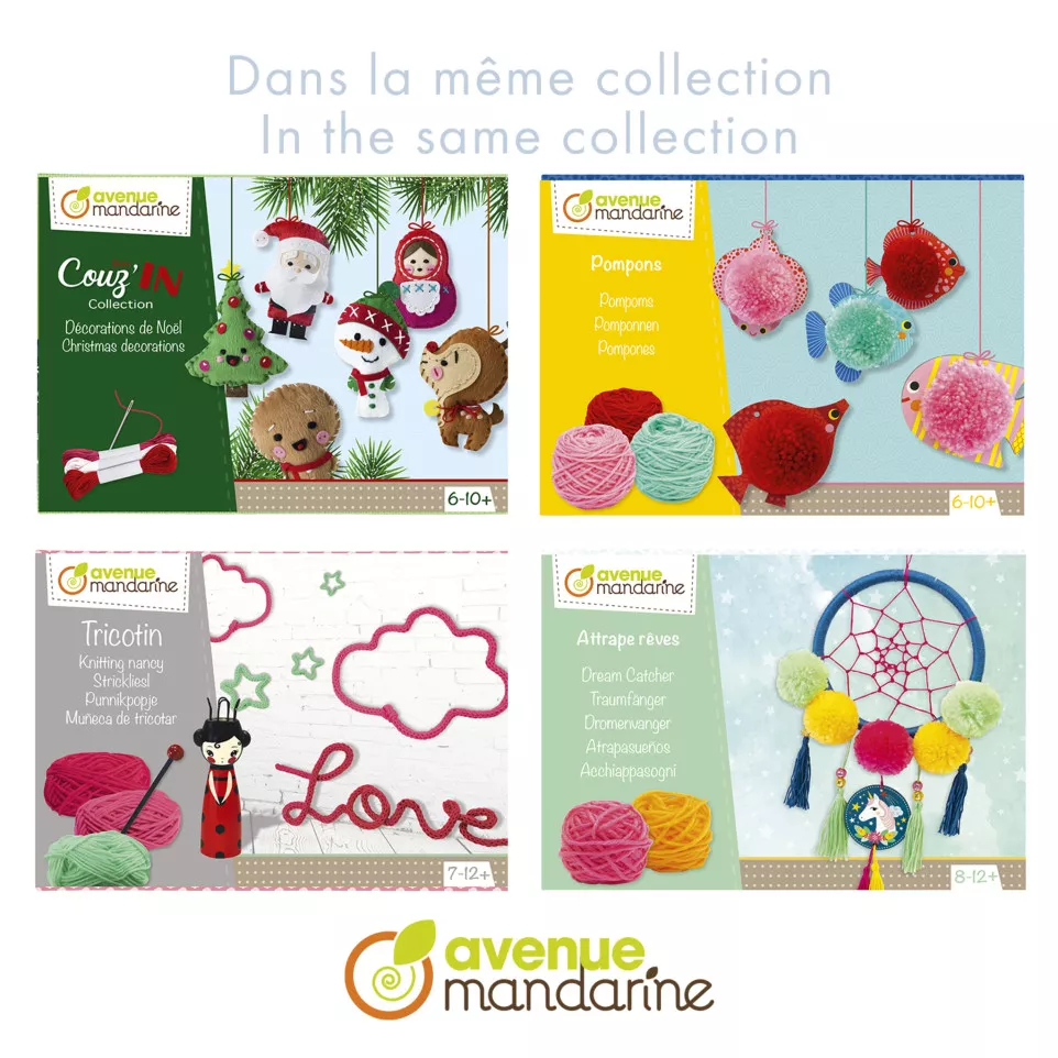 Creative box, Pompoms to hang/ Pc.