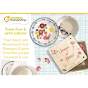 Boîte créative, Pressefleurs et cartes postales à décorer/ Pce