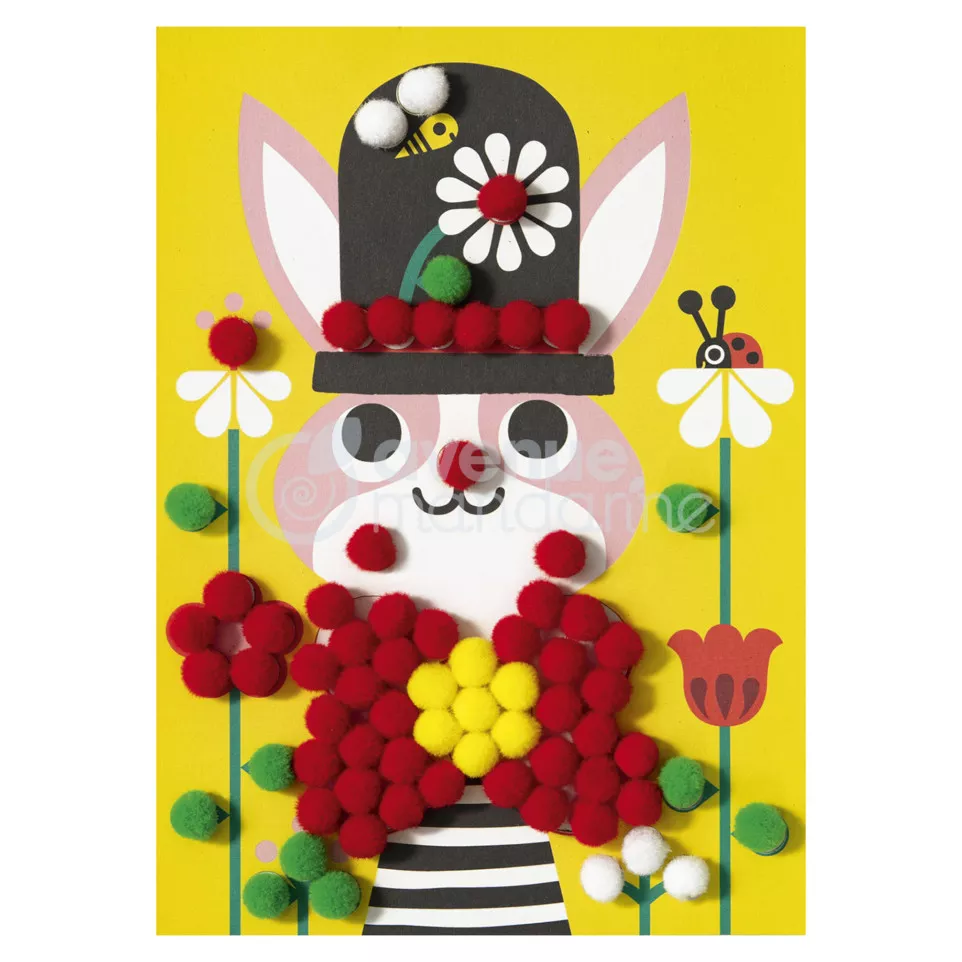 Creative box, Pompom paintings/ Pc.