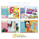 Boîte créative, Cartes à lacer, Famille Croco/ Pce