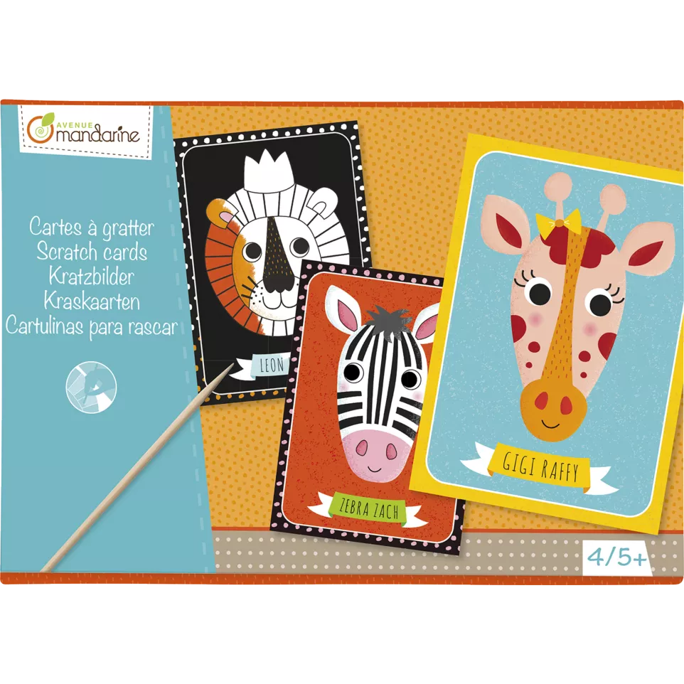 Boîte créative, Cartes à gratter/ Pce