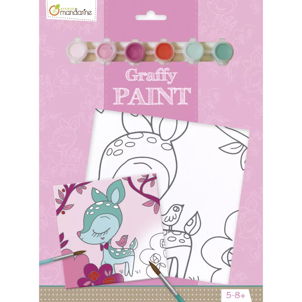 Graffy Paint, Faon, 20x20 cm/ Pce