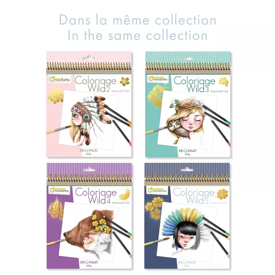 Carnet de coloriage Wild 6/ Pce