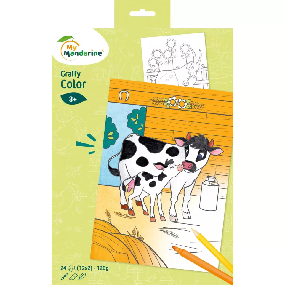 Graffy Colour, Farm Animals Mom Baby/...