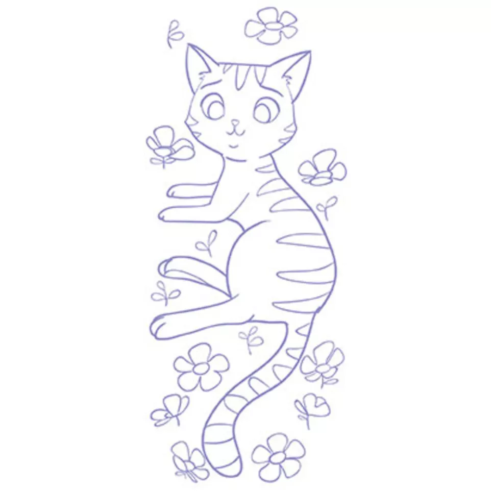 Graffy Bookmark, Cats/ Pc.