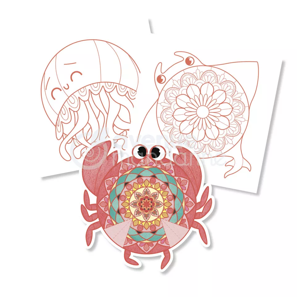 Graffy Pop Mandala 3D, Animaux...