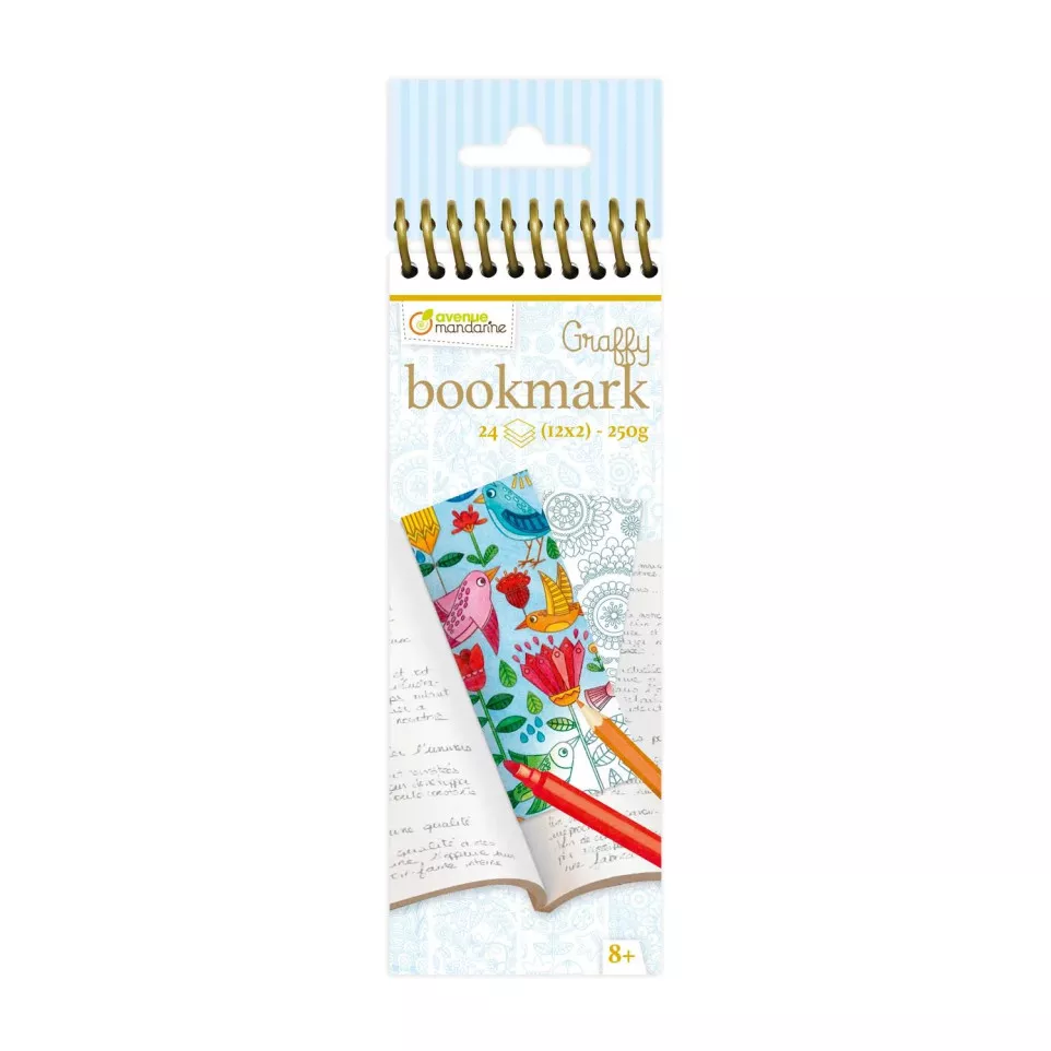 Graffy Bookmark, Mandala Bloemen-/ St.