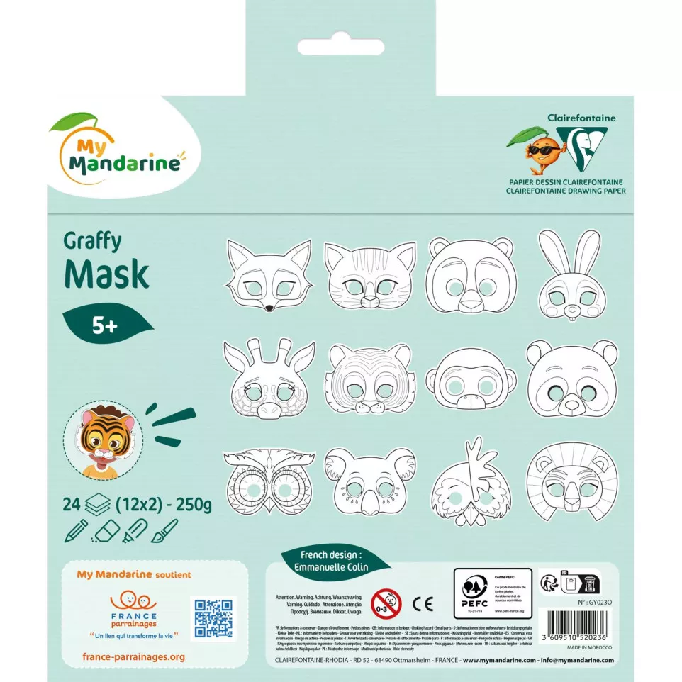 Graffy Pop Mask, Animaux/ Pce