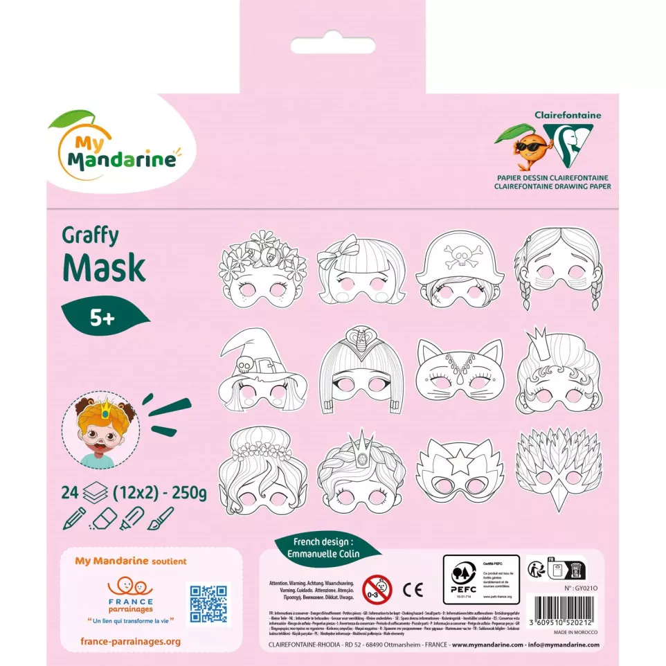 Graffy Pop Mask, Fille/ Pce