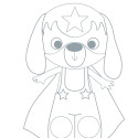 Graffy Puppet, Super Hero Animals/ Pc.