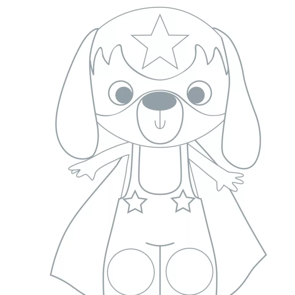 Graffy Puppet, Super Hero Animals/ Pc.
