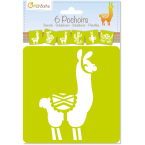 Set 6 Sjablonen 15x1-5cm...