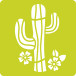 Set 6 Sjablonen 15x1-5cm Lama's & Cactus/ St.