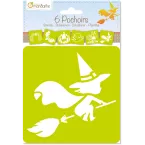 Set of 6 children's stencils, Halloween/ Pc.