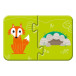 Puzzel 2-delig, Wie woont waar ?-/ St.