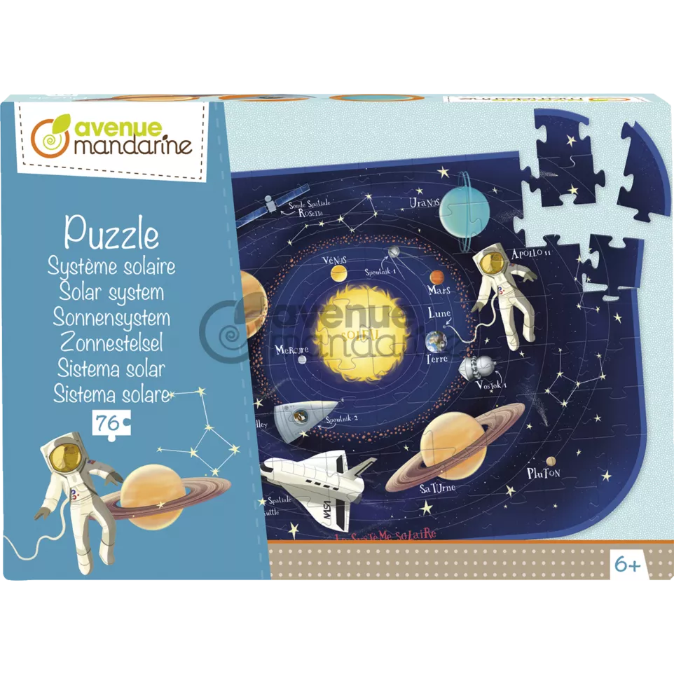 Puzzle éducatif, Système solaire/ Pce