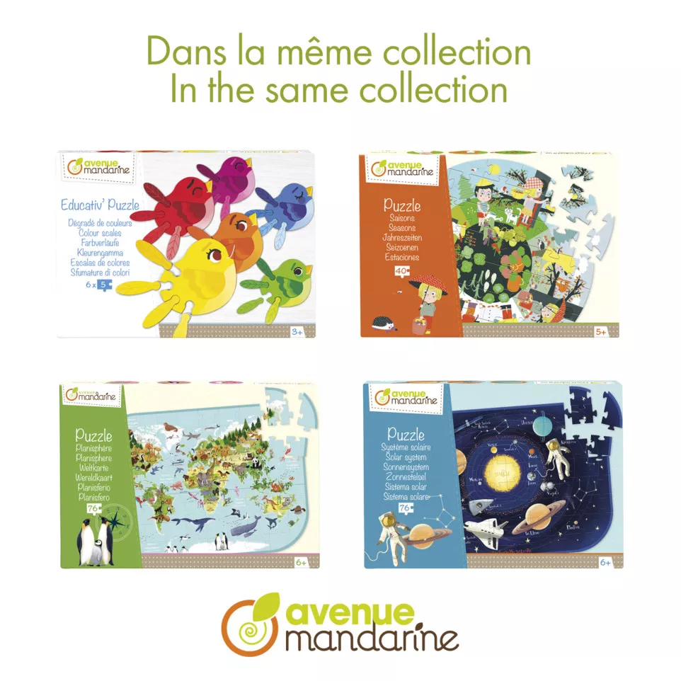 Puzzle éducatif, Système solaire/ Pce