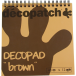 Bloc color Decopad brun/ Pce