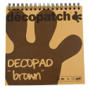 Bloc color Decopad brun/ Pce