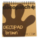 Bloc color Decopad brun/ Pce