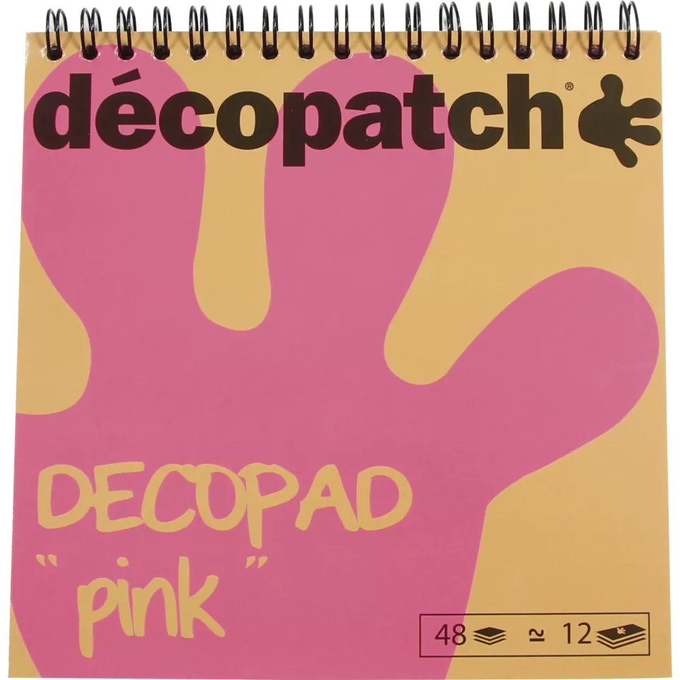 Bloc color Decopad rose/ Pce
