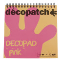 Blok kleur décopad roze-/ St.