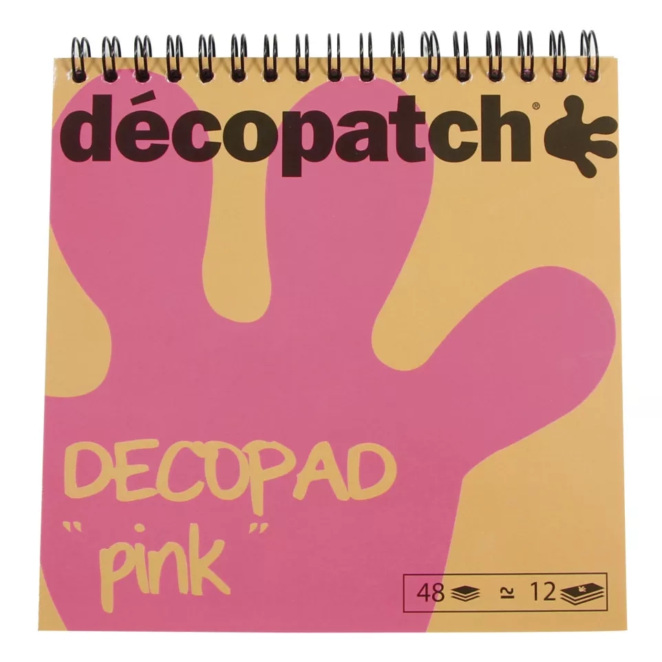 Bloc color Decopad rose/ Pce