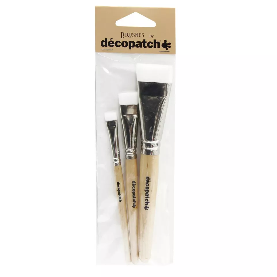 Pack de 3 pinceaux nylon/ Pce