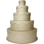 Set of 5 Ceremony Boxes 8x6/35x10cm/ Pc.