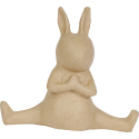 Rabbit doing Yoga 17cm/ Pc.