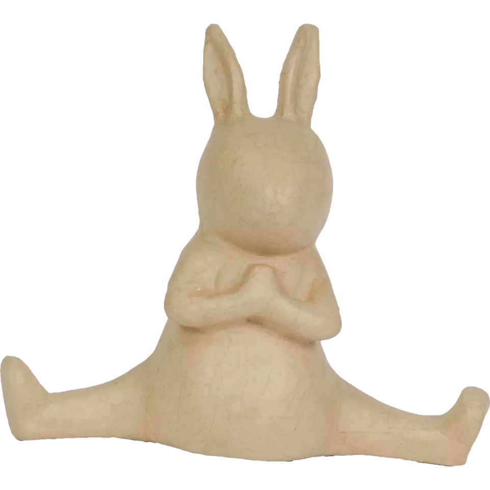 Rabbit doing Yoga 17cm/ Pc.
