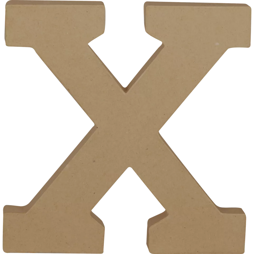Letter X kraft 20cm-/ St.