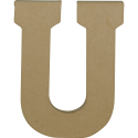 Kraft Letter 'U' 20cm/ Pc.