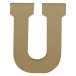 Letter U kraft 20cm-/ St.