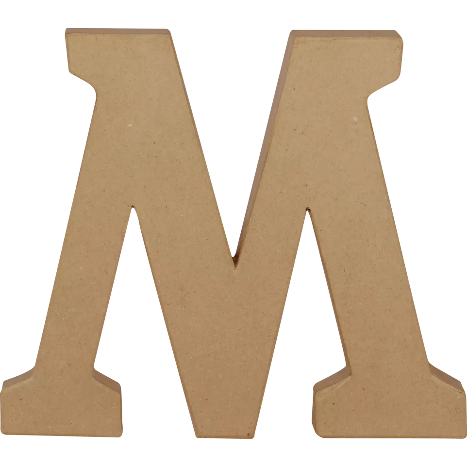 Letter M kraft 20cm-/ St.