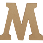 Letter M kraft 20cm-/ St.