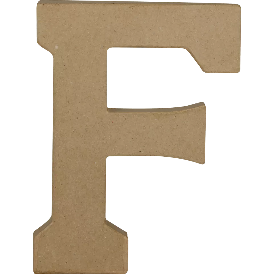 Kraft Letter 'F' 20cm/ Pc.