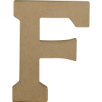Kraft Letter 'F' 20cm/ Pc.