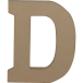 Letter D kraft 20cm-/ St.