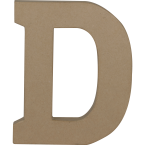 Lettre D kraft 20cm/ Pce