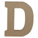 Letter D kraft 20cm-/ St.