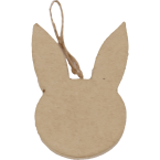 Tête de lapin plate à...