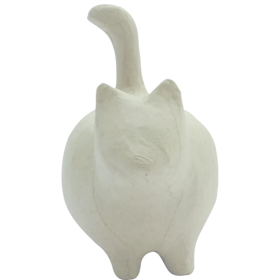 Tirelire chat debout 14x8,5x15cm/ Pce