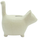 Tirelire chat debout 14x8,5x15cm/ Pce