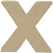 Petite lettre kraft x 8,5cm/ Pce