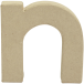 Small Kraft Letter 'N' 8.5cm/ Pc.