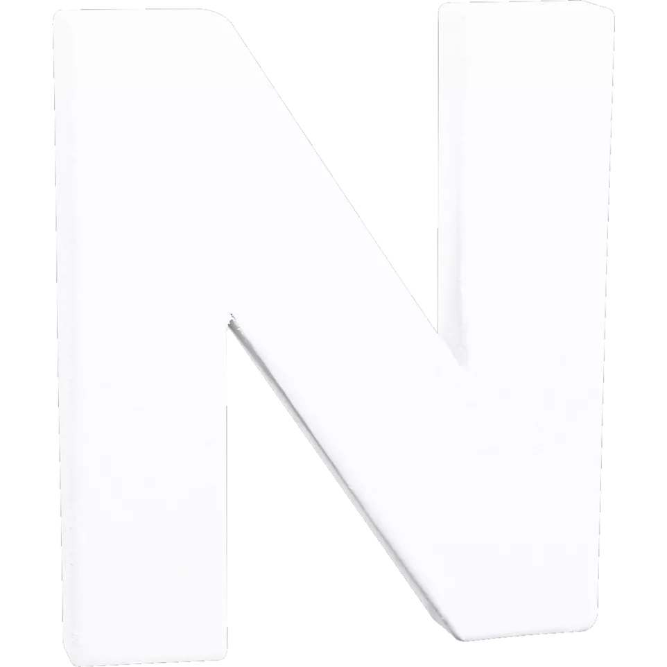 Petite lettre N 12cm/ Pce