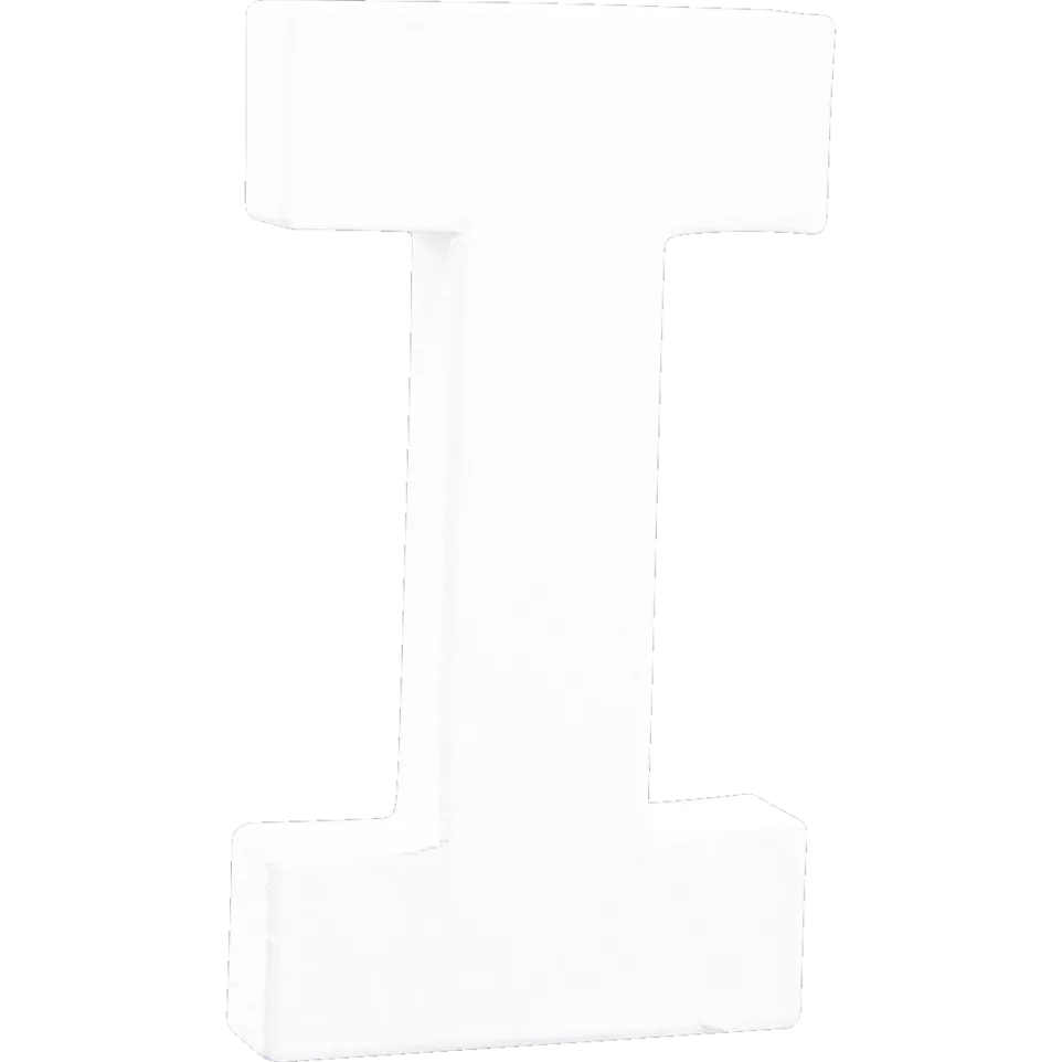 Small Letter 'I' 12cm/ Pc.
