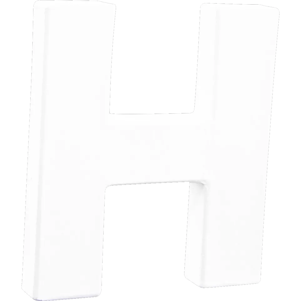 Letter 12cm, H-/ St.