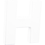 Petite lettre H 12cm/ Pce